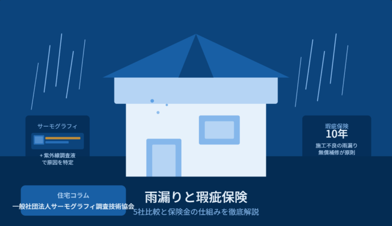 雨漏りと瑕疵保険についての記事