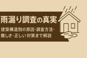 記事用 雨漏りの真実